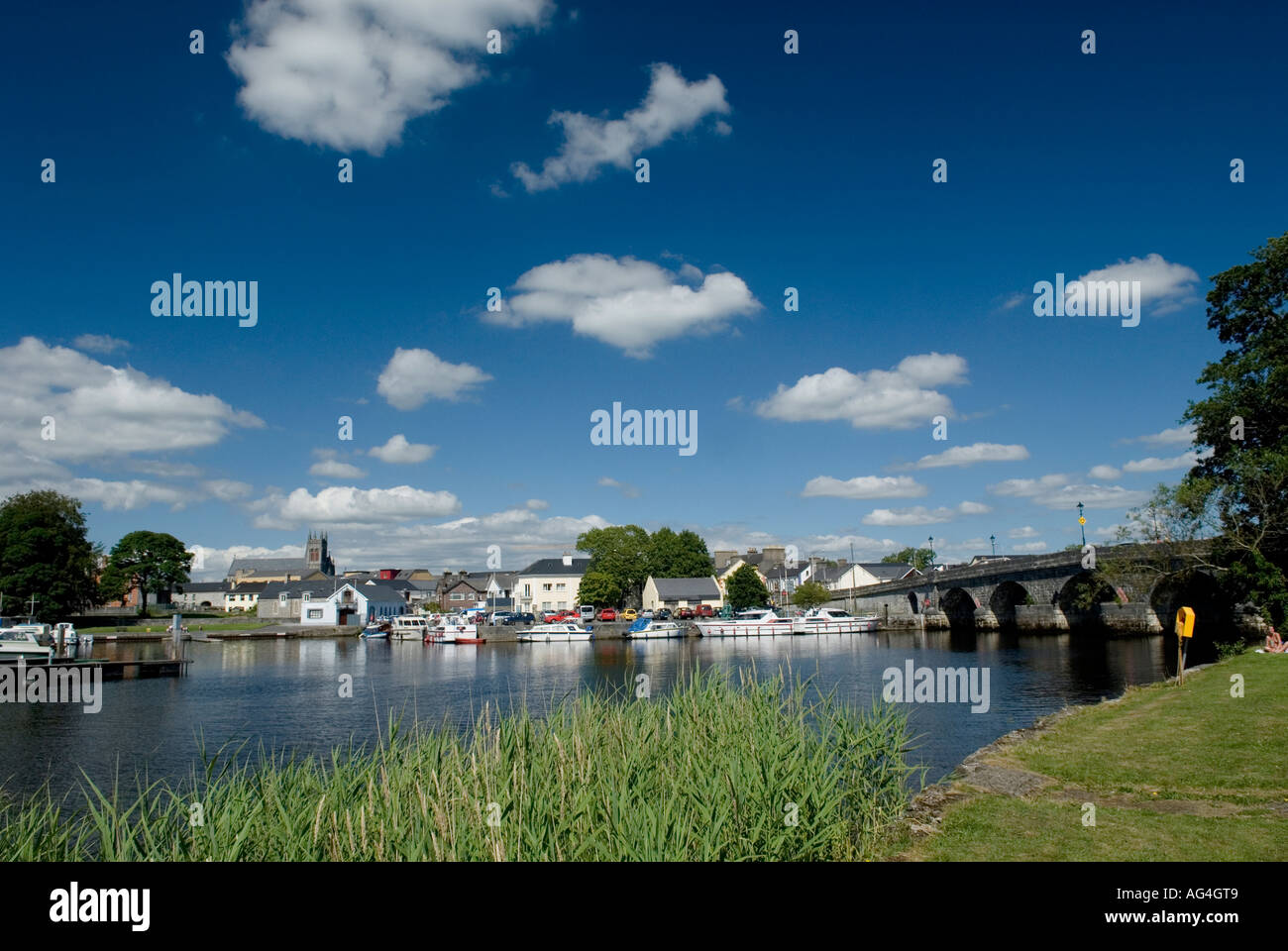 Rivière Shannon Carrick on Shannon Co Westmeath Banque D'Images