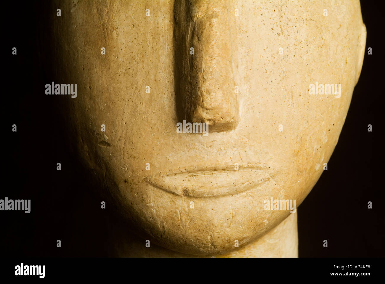 Close up de tête des cyclades avec fond noir Banque D'Images