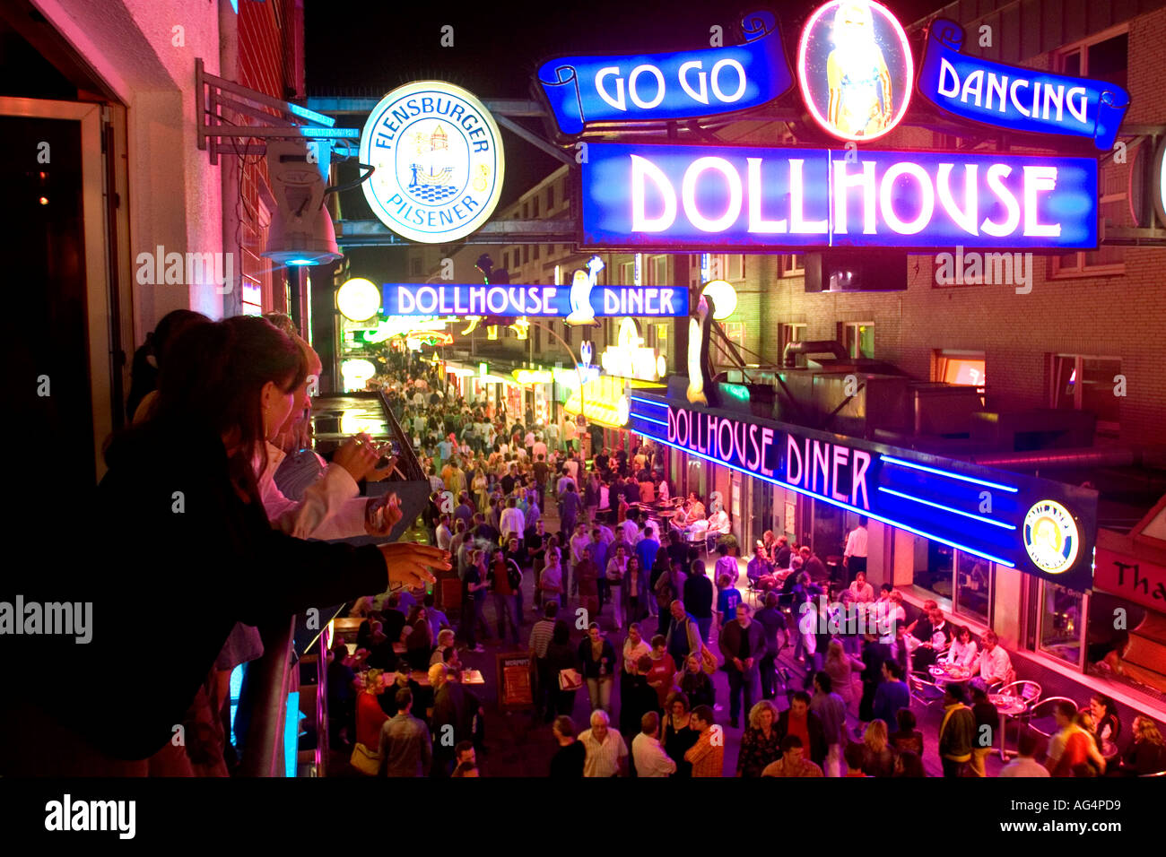 Le quartier rouge avec de nombreux clubs de nuit et bars à St Pauli est l
