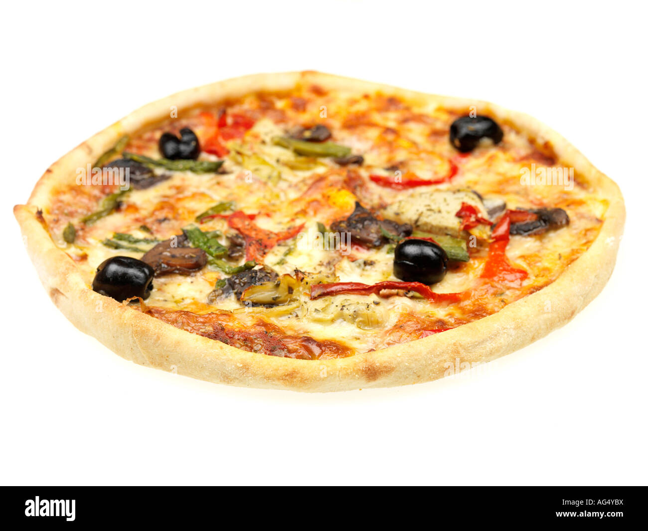 Pizza végétarienne Banque D'Images