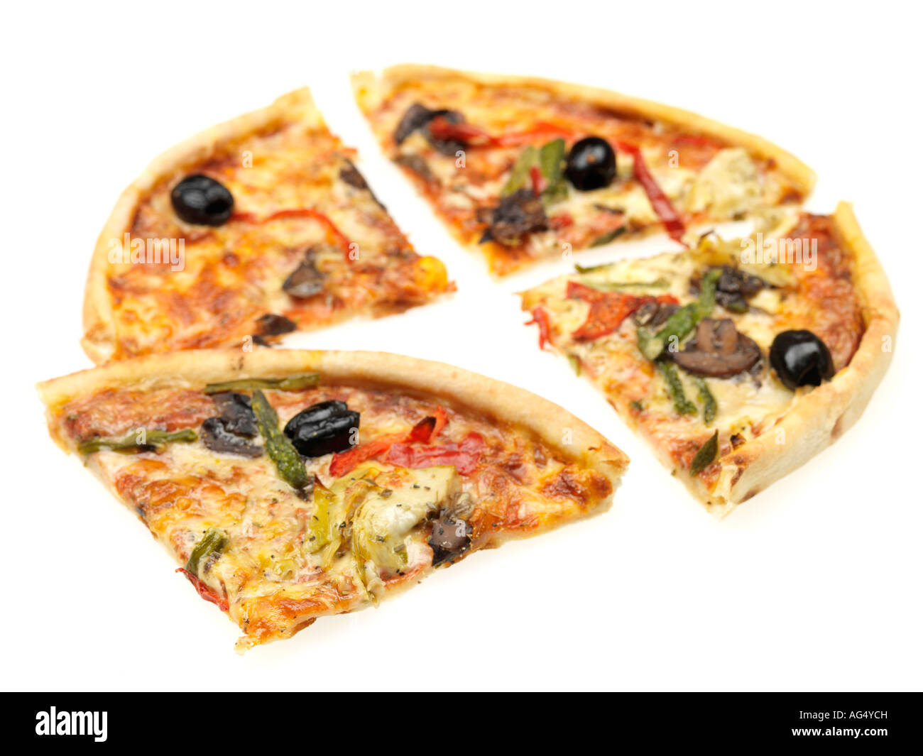 Pizza végétarienne Banque D'Images