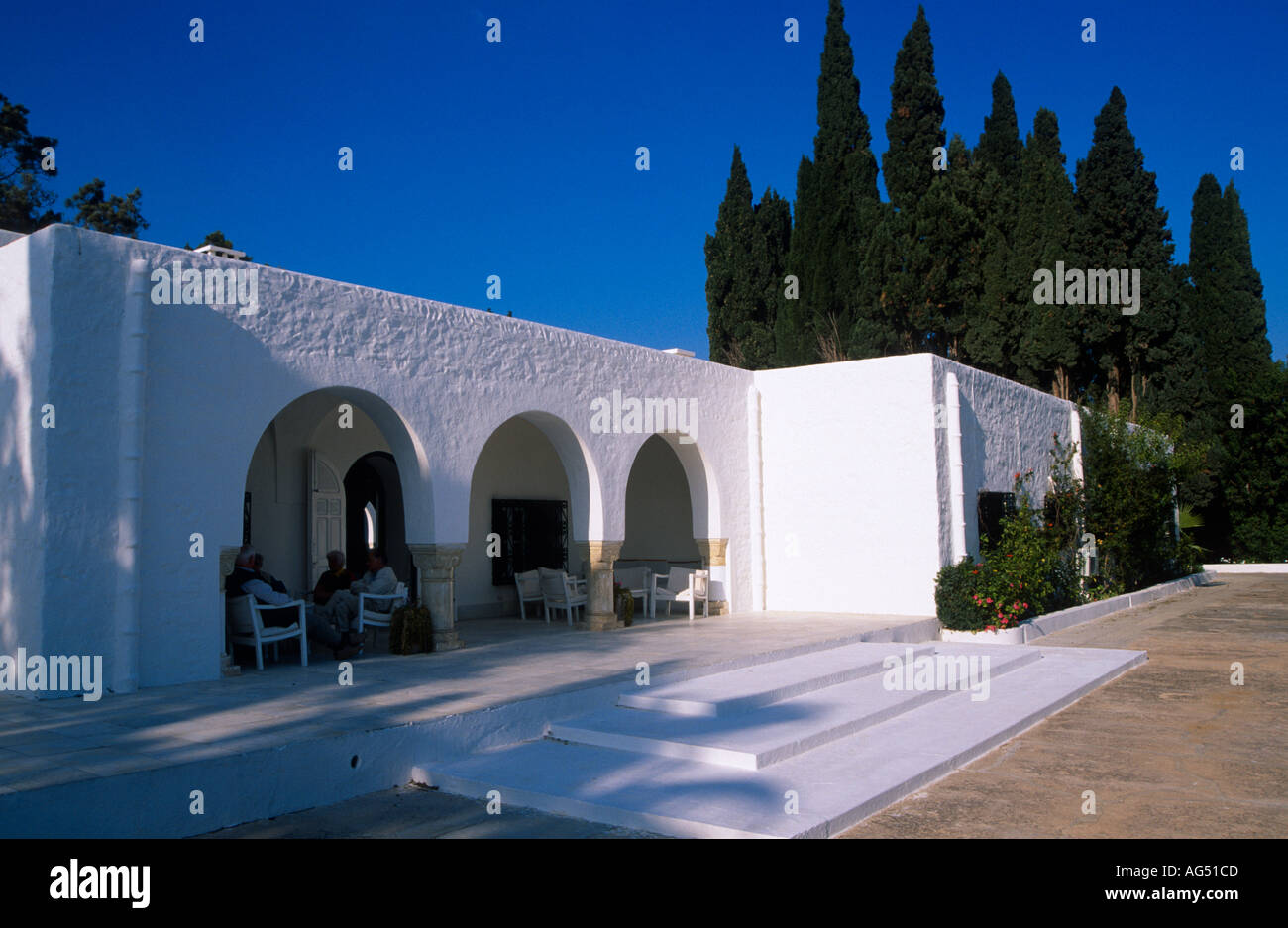 Villa Sebastian Centre Culturel International Hammamet Tunisie Banque D'Images