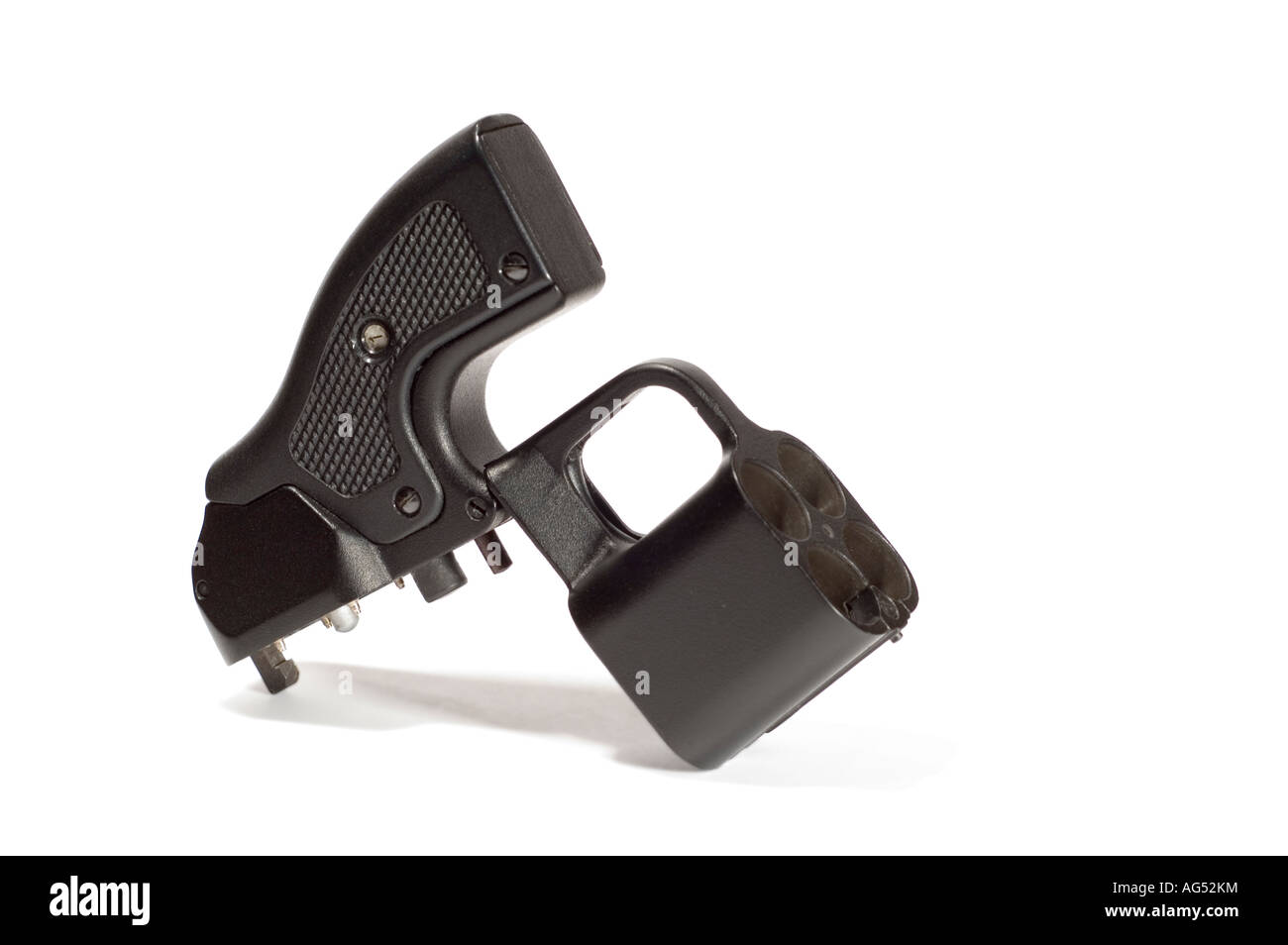 Objet série sur arme Pistolet isolé blanc flare Banque D'Images