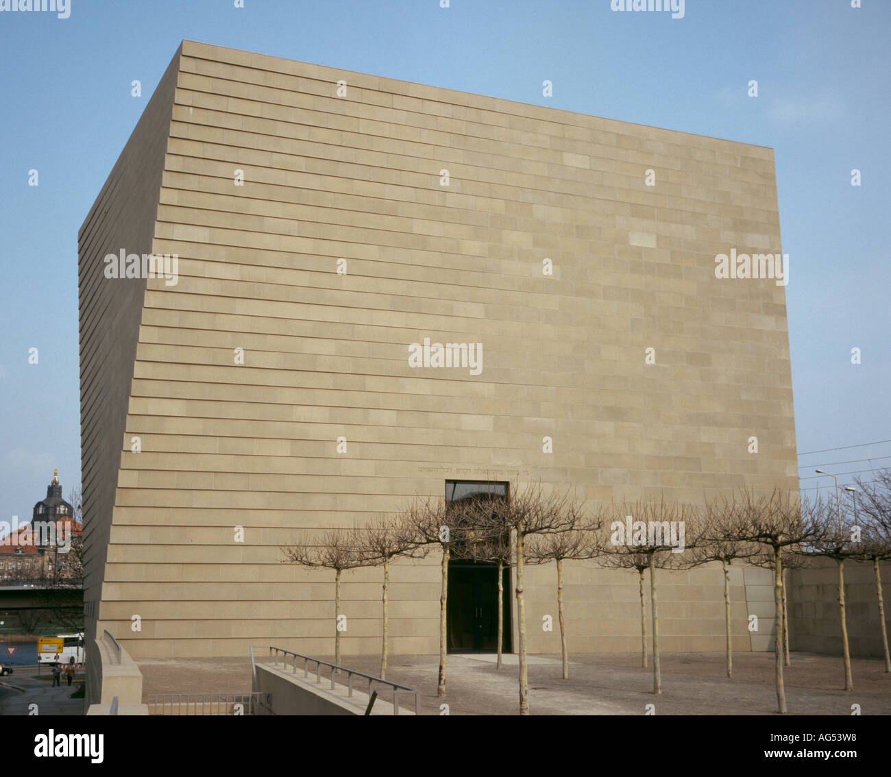 Synagogue juive à Dresde Banque D'Images