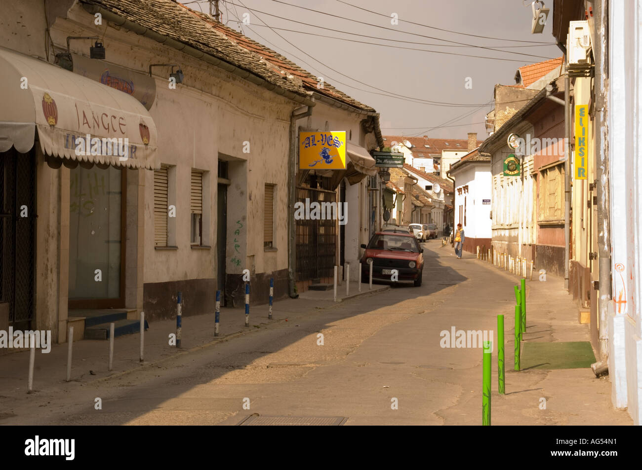 Rues de Novi Sad, Serbie Banque D'Images