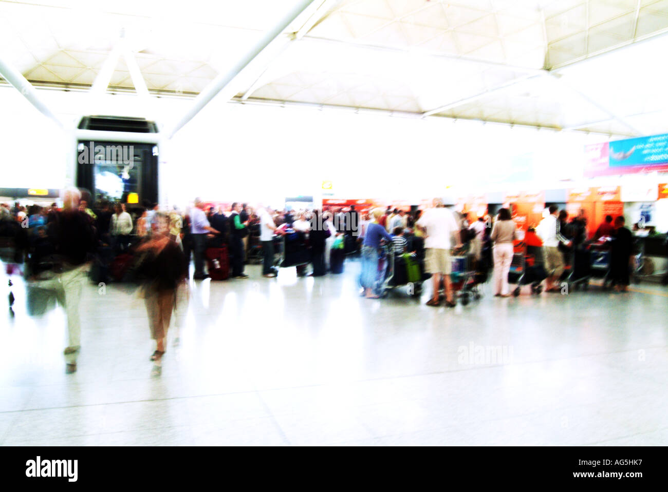 L'aéroport de Stansted, Angleterre Banque D'Images