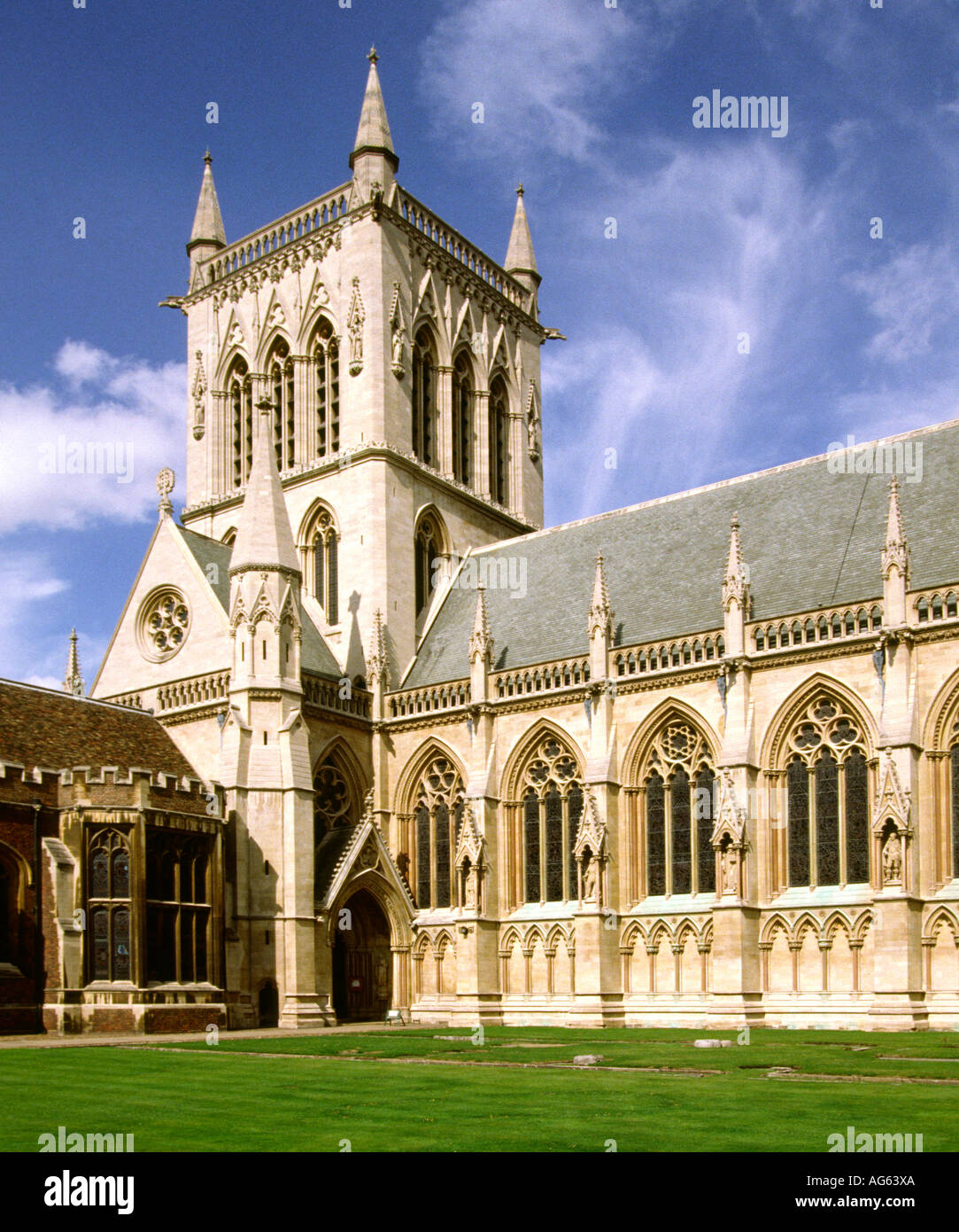 Cambridge Cambridgeshire St Johns College Chapel Banque D'Images