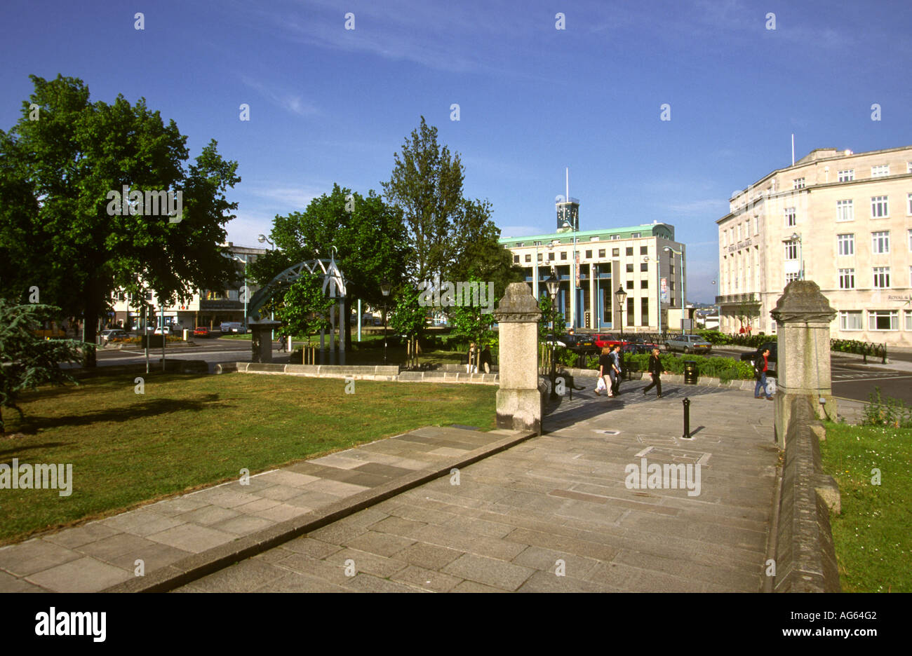 UK Angleterre Devon Plymouth Royal Parade Banque D'Images