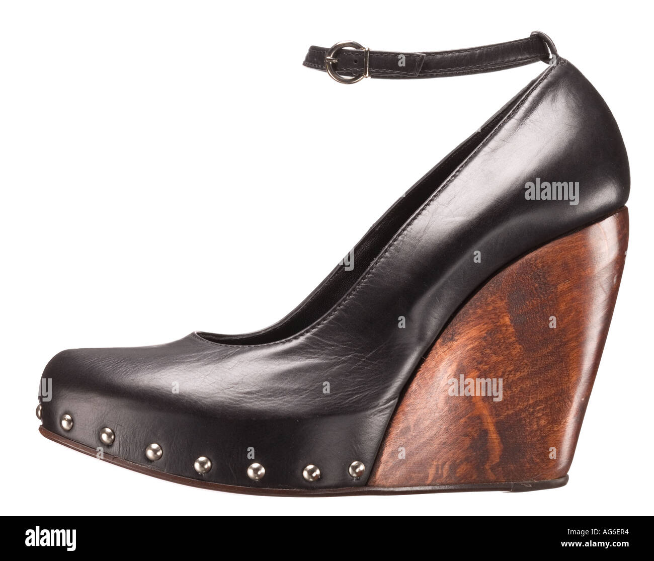 Chaussures compensées noires Banque de photographies et d'images à haute  résolution - Alamy