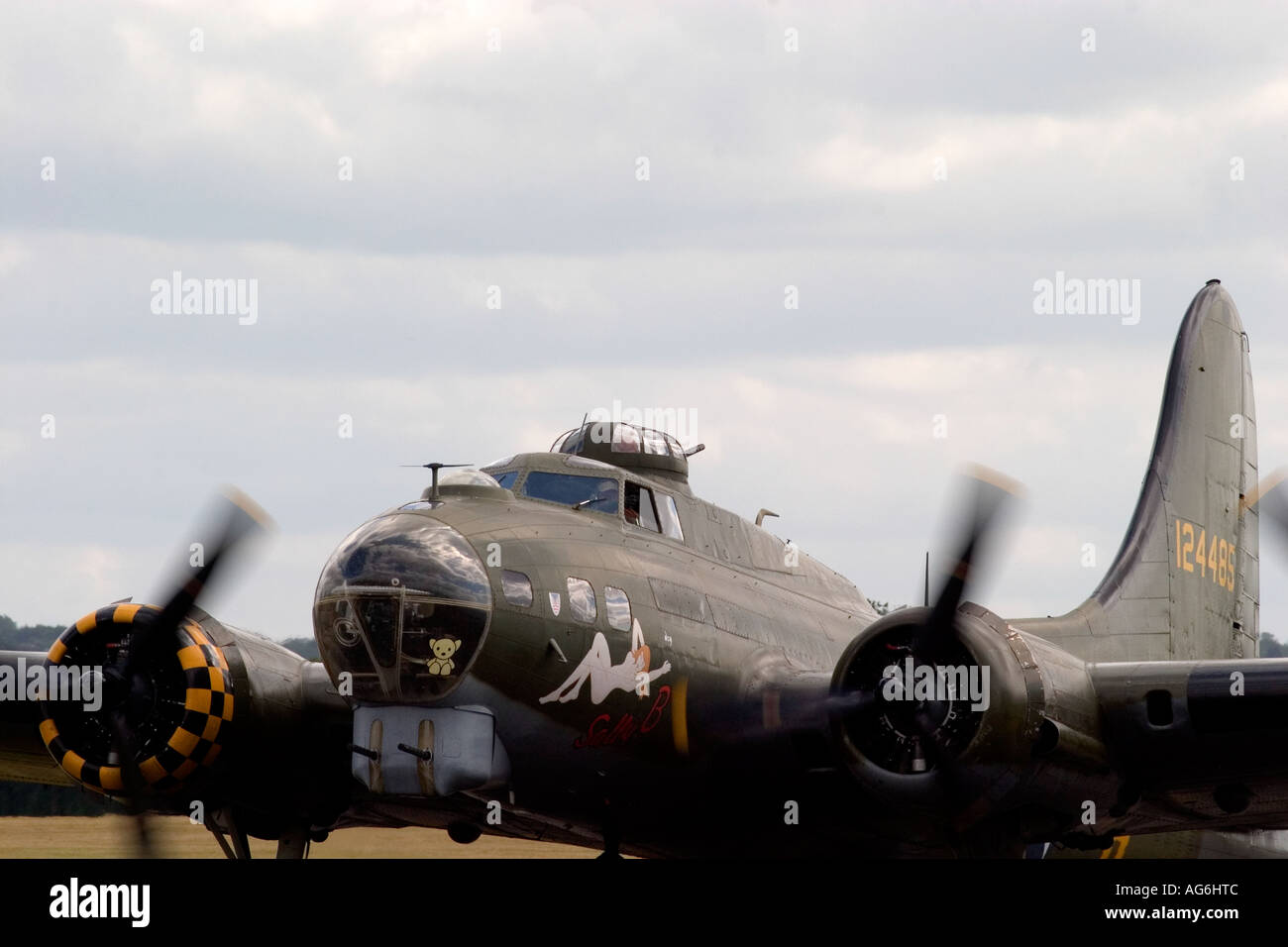 B17 Flying Fortress à Duxford 2006, Sally B Banque D'Images