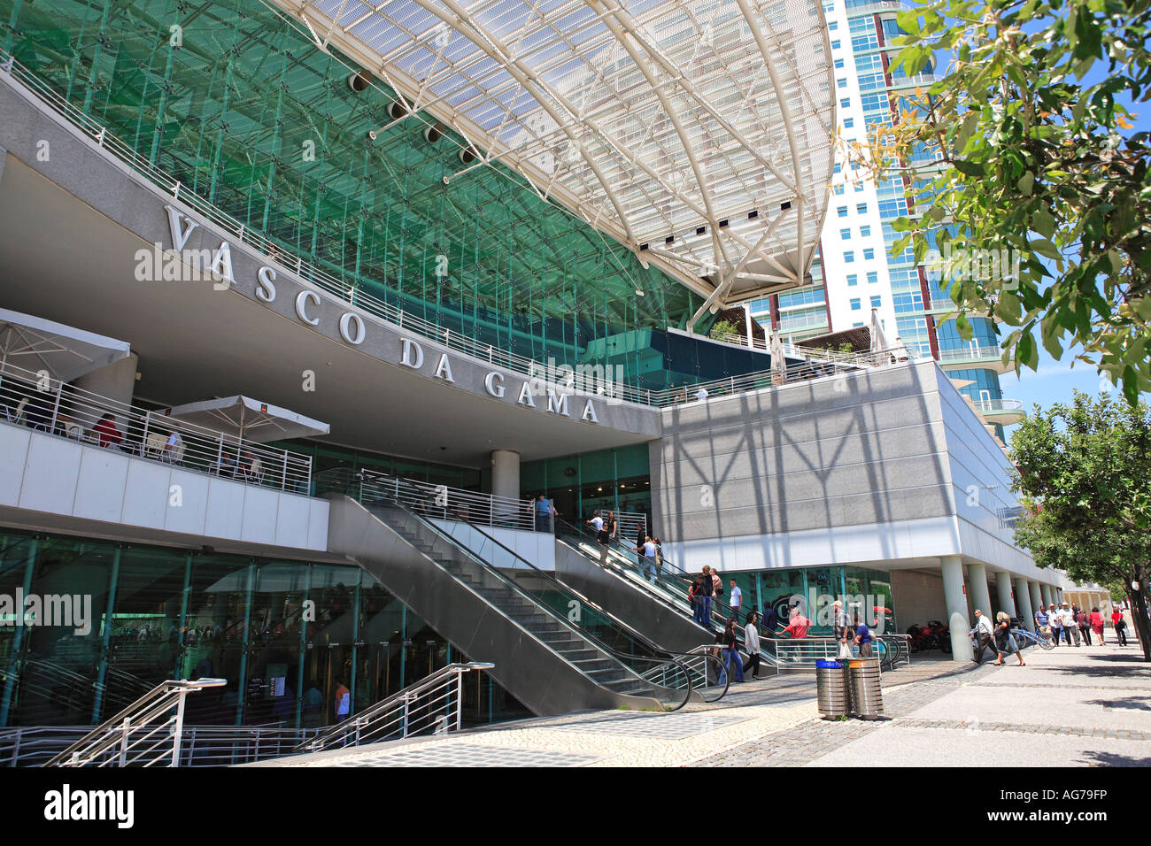 Parque das Nações, Lisbonne, centre commercial Vasco da Gama Banque D'Images