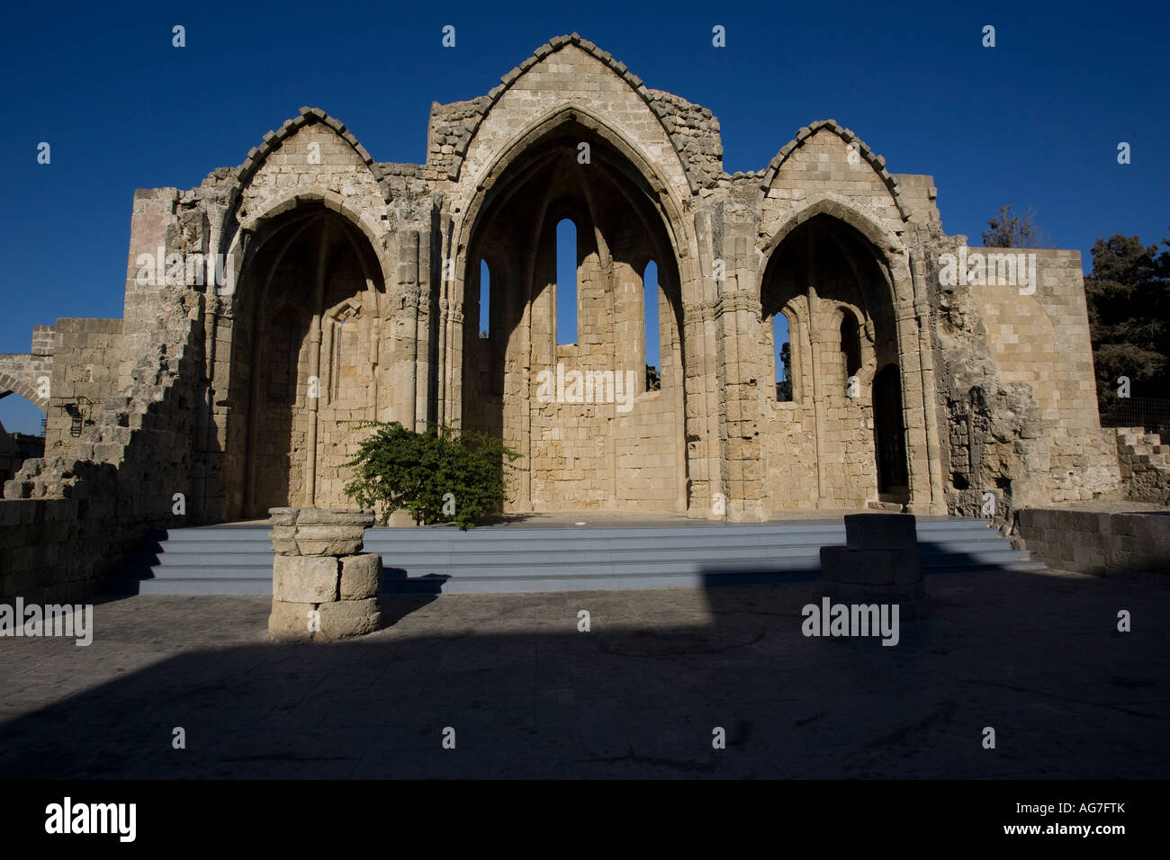 La vieille ville de Rhodes sur l'île grecque de Rhodes Banque D'Images