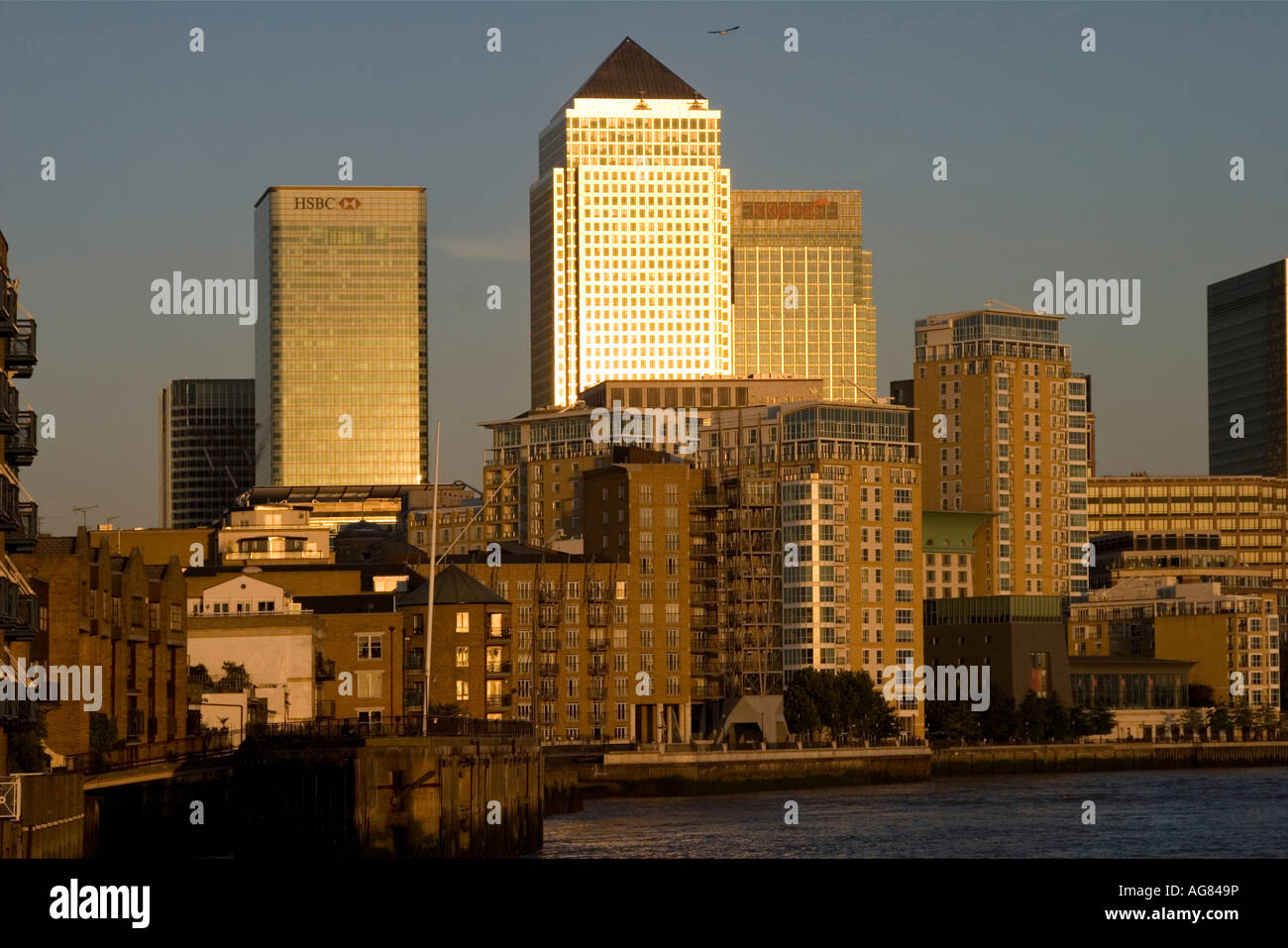 Canary Wharf - Docklands - Londres Banque D'Images