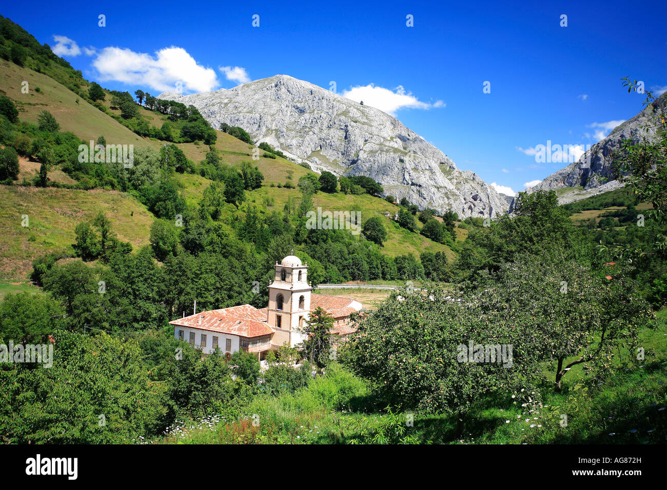 Église de San Pedro San Martin de Arjeplog Asturias Espagne Banque D'Images