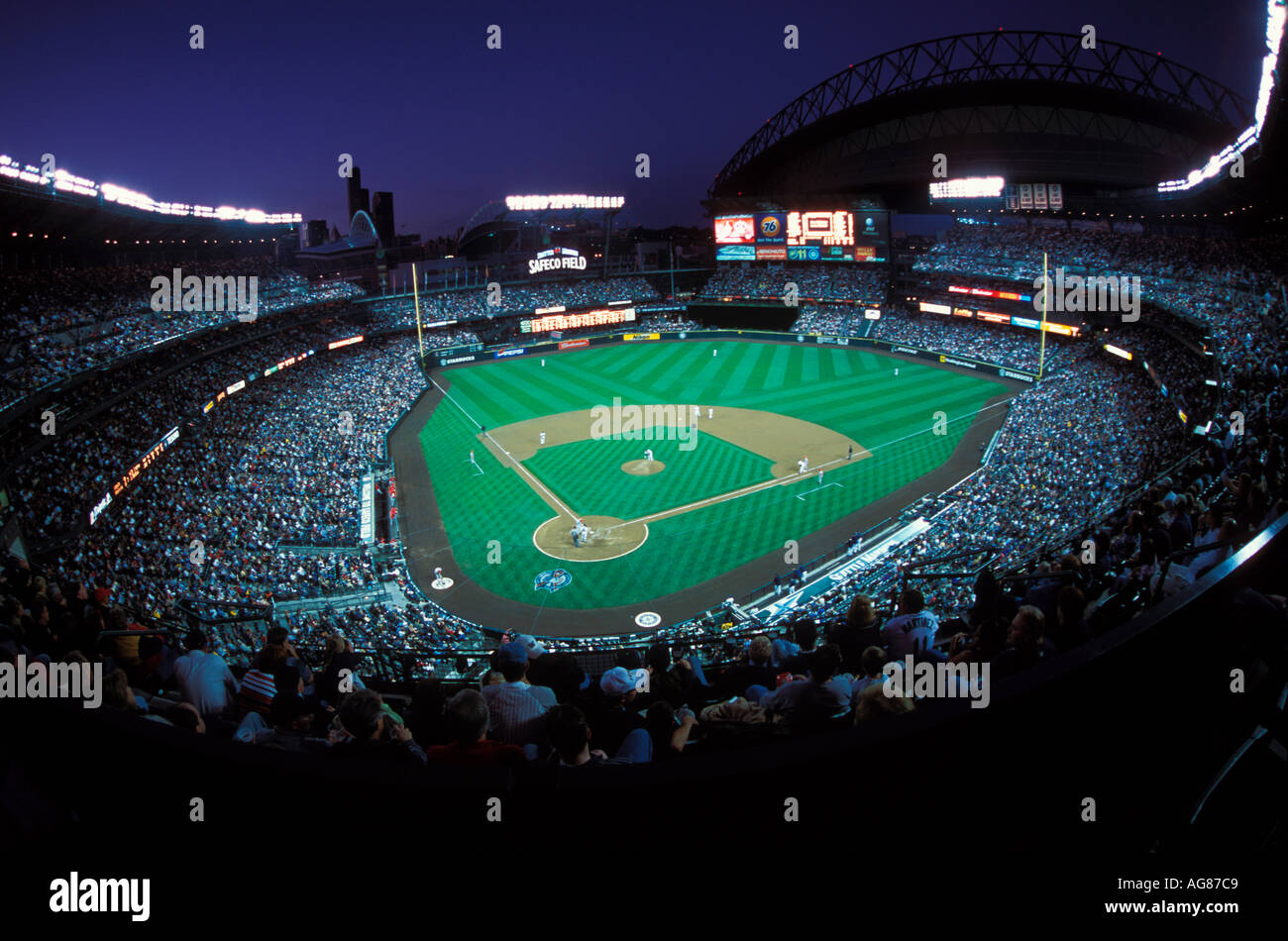 Safeco field stade des Seattle Mariners équipe des ligues majeures de baseball Banque D'Images