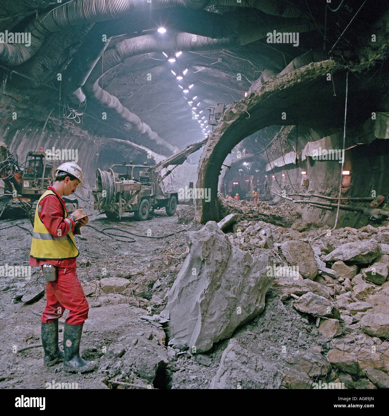Tunnel sous la manche chantier Banque de photographies et d’images à haute résolution Alamy