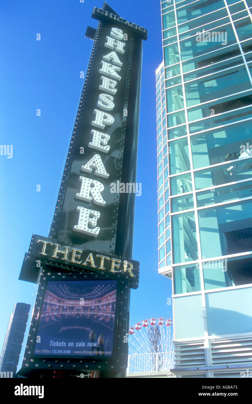 Shakespeare Theatre à Noël au Navy Pier, Chicago Banque D'Images