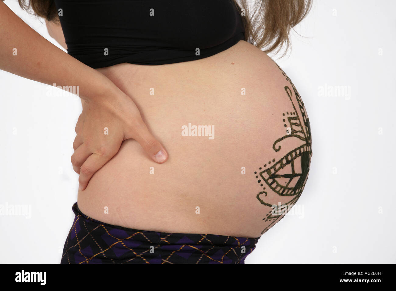 Woman Decorated With Henna Tattoos Photos Woman Decorated