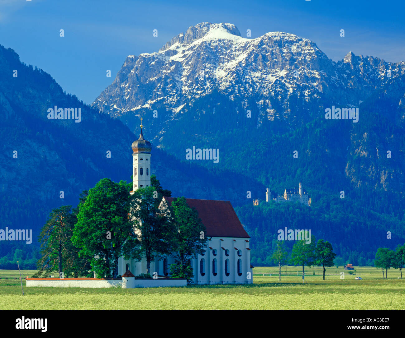 Eglise de Saint Koloman à Fussen Allemagne Banque D'Images