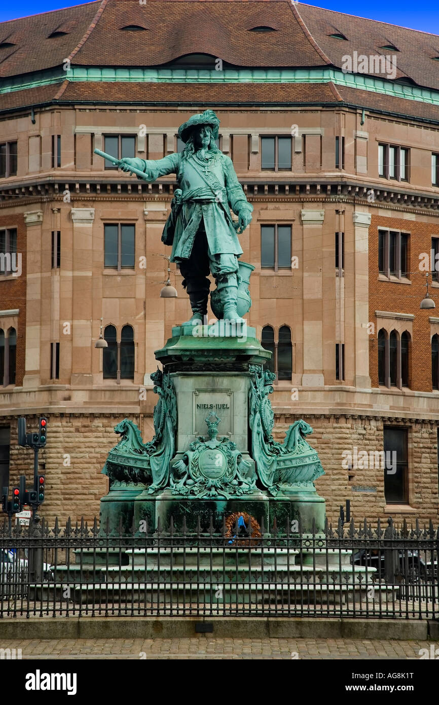 Statue de l'officier de la marine danoise Niels Juel Banque D'Images