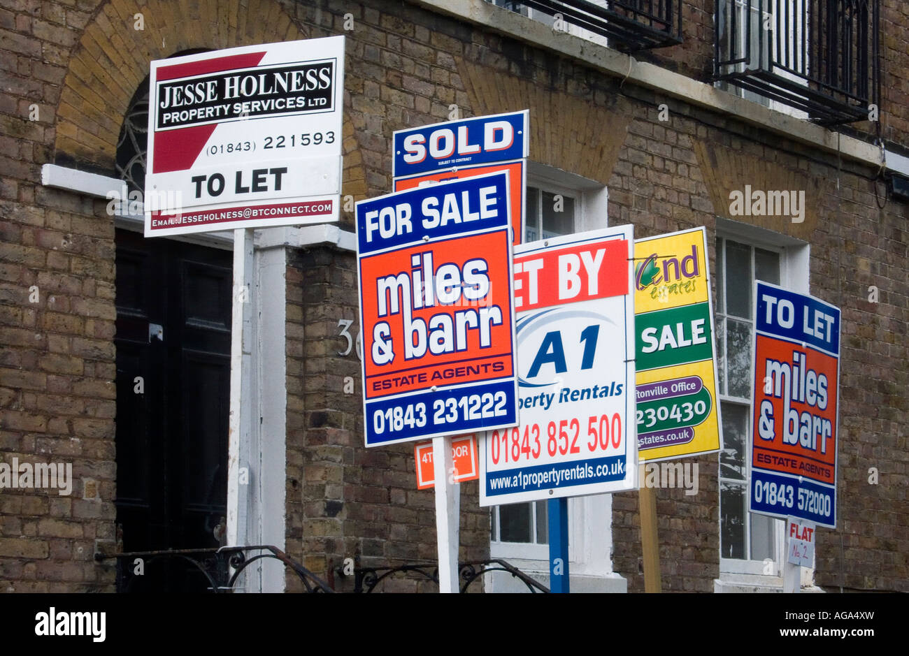 Conseils d'agents immobiliers dans le Kent UK Banque D'Images