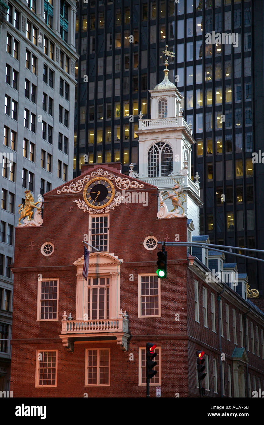 Old State House Boston MA Banque D'Images