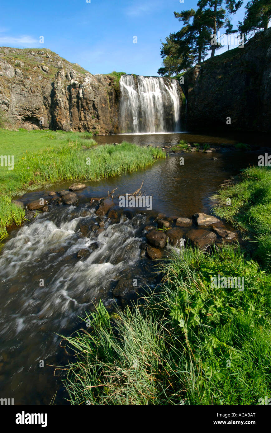 Cascade de Veyrines, Cantal, Auvergne, France, Europe Banque D'Images