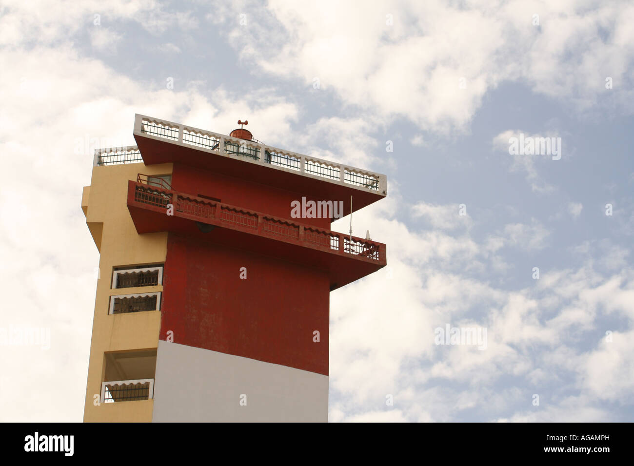 Le phare sur Marina Beach, Chennai, Inde Banque D'Images