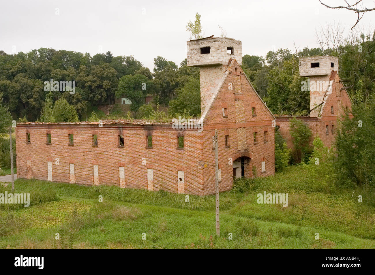 Installation militaire de Fort Boyen à Gizycko, Pologne Banque D'Images
