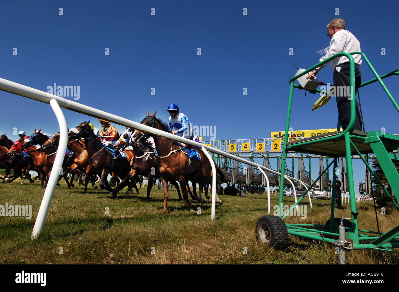 Courses à Brighton le démarreur lance le 330 race Banque D'Images