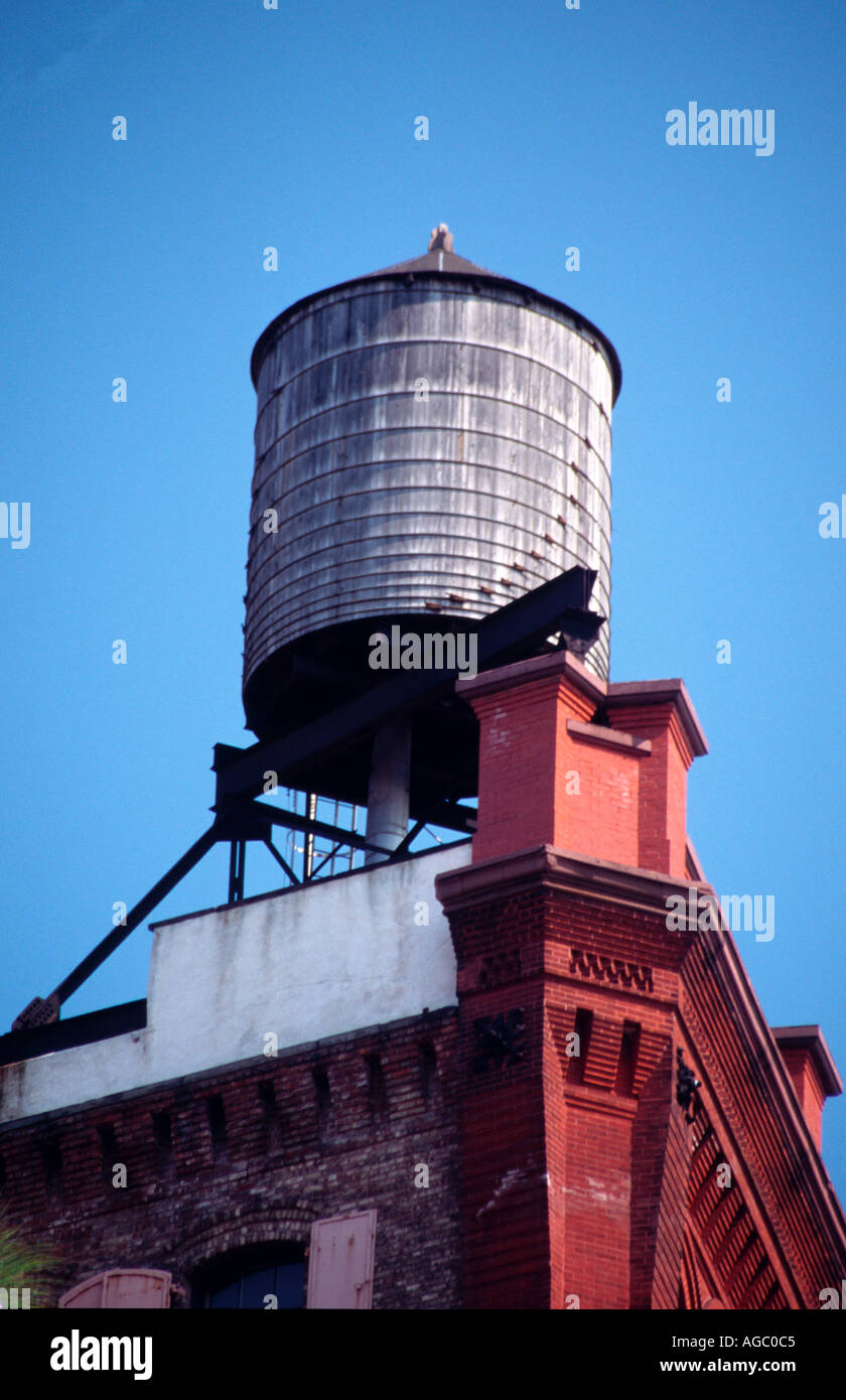 Tour de stockage d'eau New York USA Banque D'Images