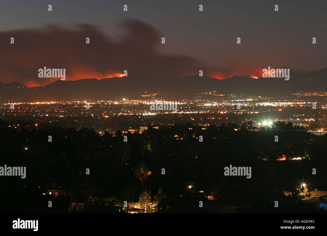 Simi Valley fire Los Angeles Californie octobre 2003 Banque D'Images