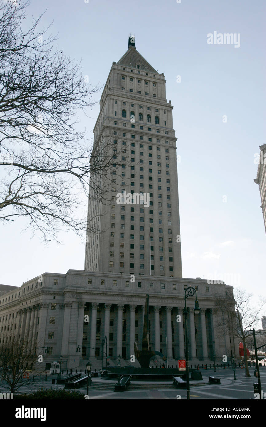 U palais S Civic Centre, rue Centre foley square new york city new york USA Banque D'Images