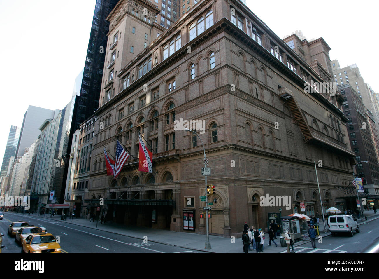 Carnegie hall à l'angle de West 57th Street et 7th avenue new york city new york USA Banque D'Images