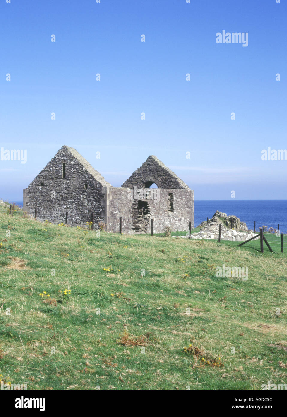 dh St Ninien chapelle ISLE OF WHITHORN DUMFRIES 13ème siècle église ruines historique galloway ninian écosse Banque D'Images