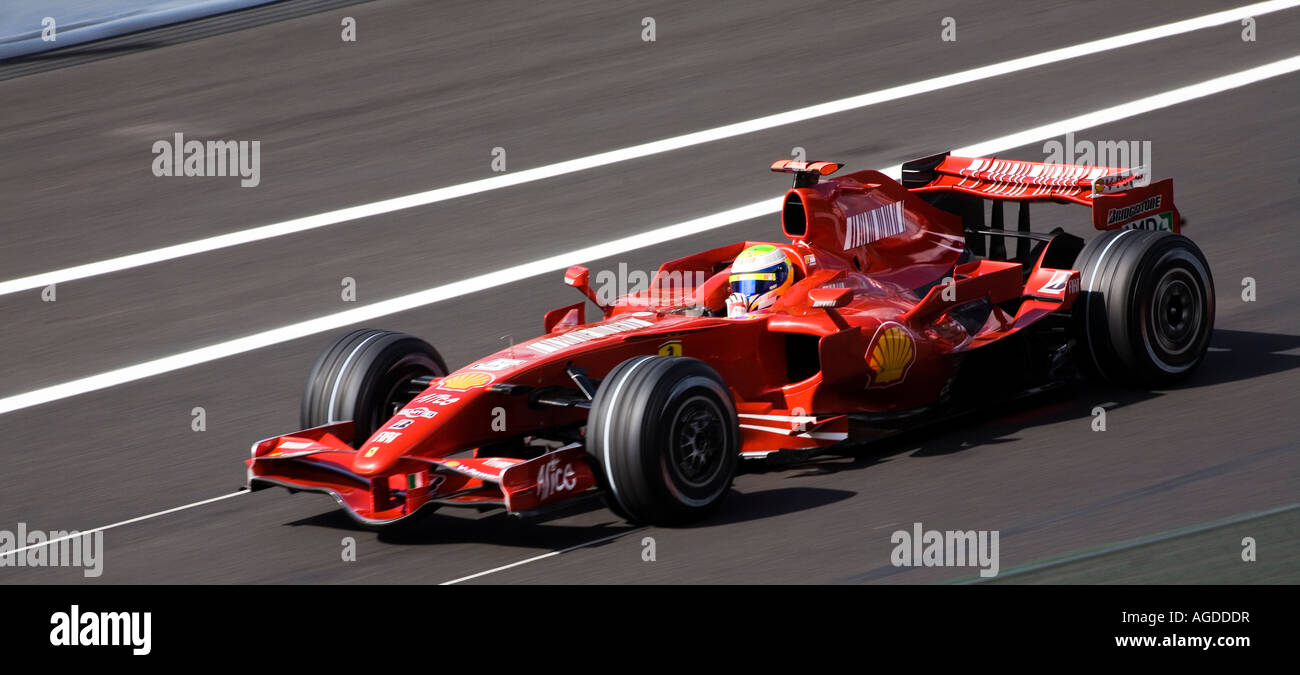 Felipe Massa roulant à la formule un Grand Prix de Belgique à Spa Banque D'Images
