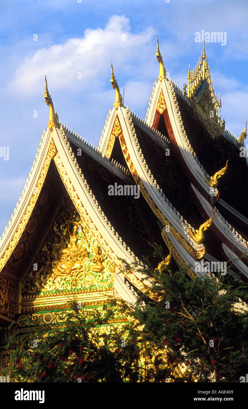 Palace Temple Luang Prabang Banque D'Images