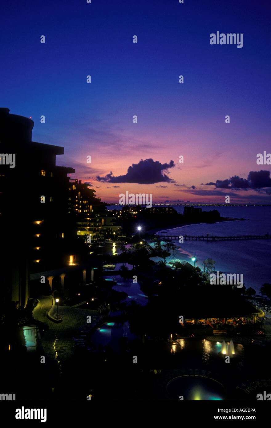 Fiesta Americana Coral Beach Hotel, Resort, ville de Cancun, Quintana Roo, l'État de Quintana Roo, Yucatan, Mexique Banque D'Images