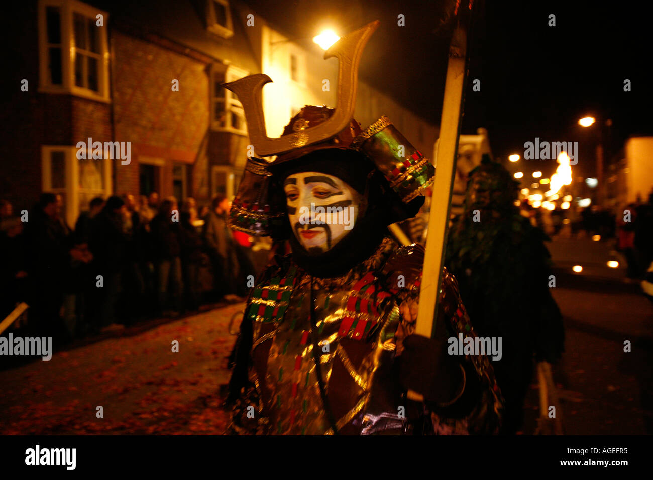Lewes Bonfire Night, 5 novembre 2005 (400e anniversaire) Banque D'Images