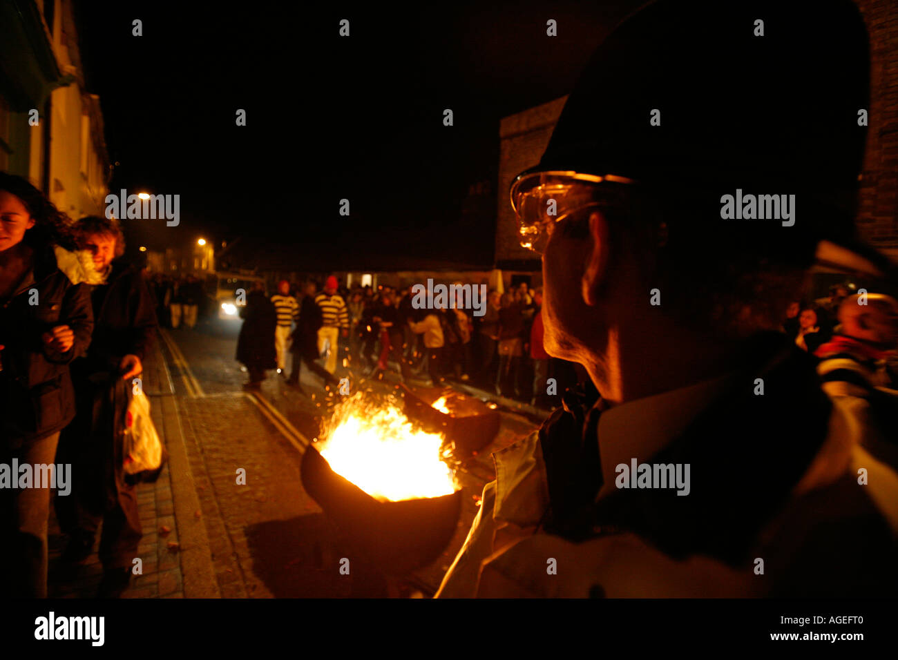 Lewes Bonfire Night, 5 novembre 2005 (400e anniversaire) Banque D'Images