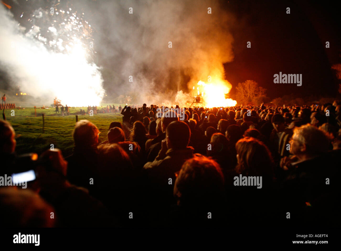 Lewes Bonfire Night, 5 novembre 2005 (400e anniversaire) Banque D'Images