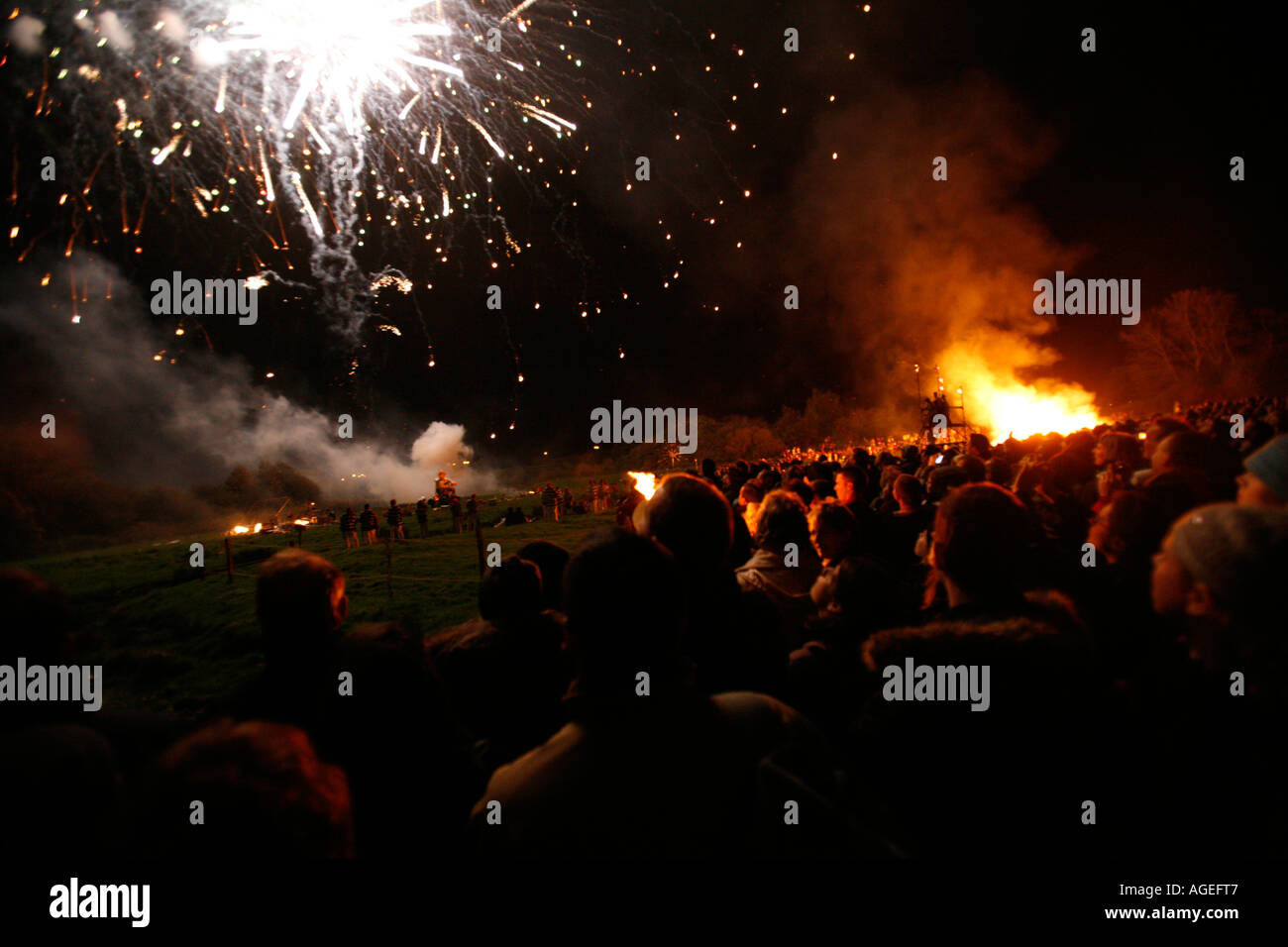 Lewes Bonfire Night, 5 novembre 2005 (400e anniversaire) Banque D'Images