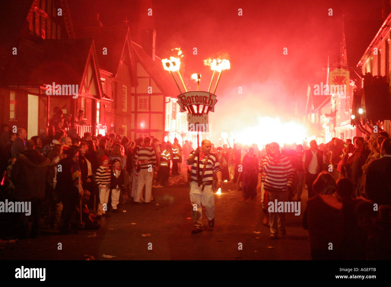 Bonfire Night. Empennage, East Sussex. L'Angleterre Banque D'Images
