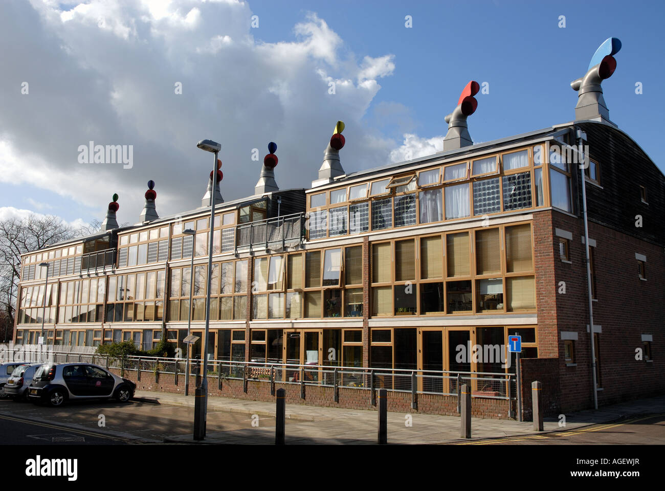 Un zéro combustibles Développement Immobilier Beddington Lane South London Banque D'Images