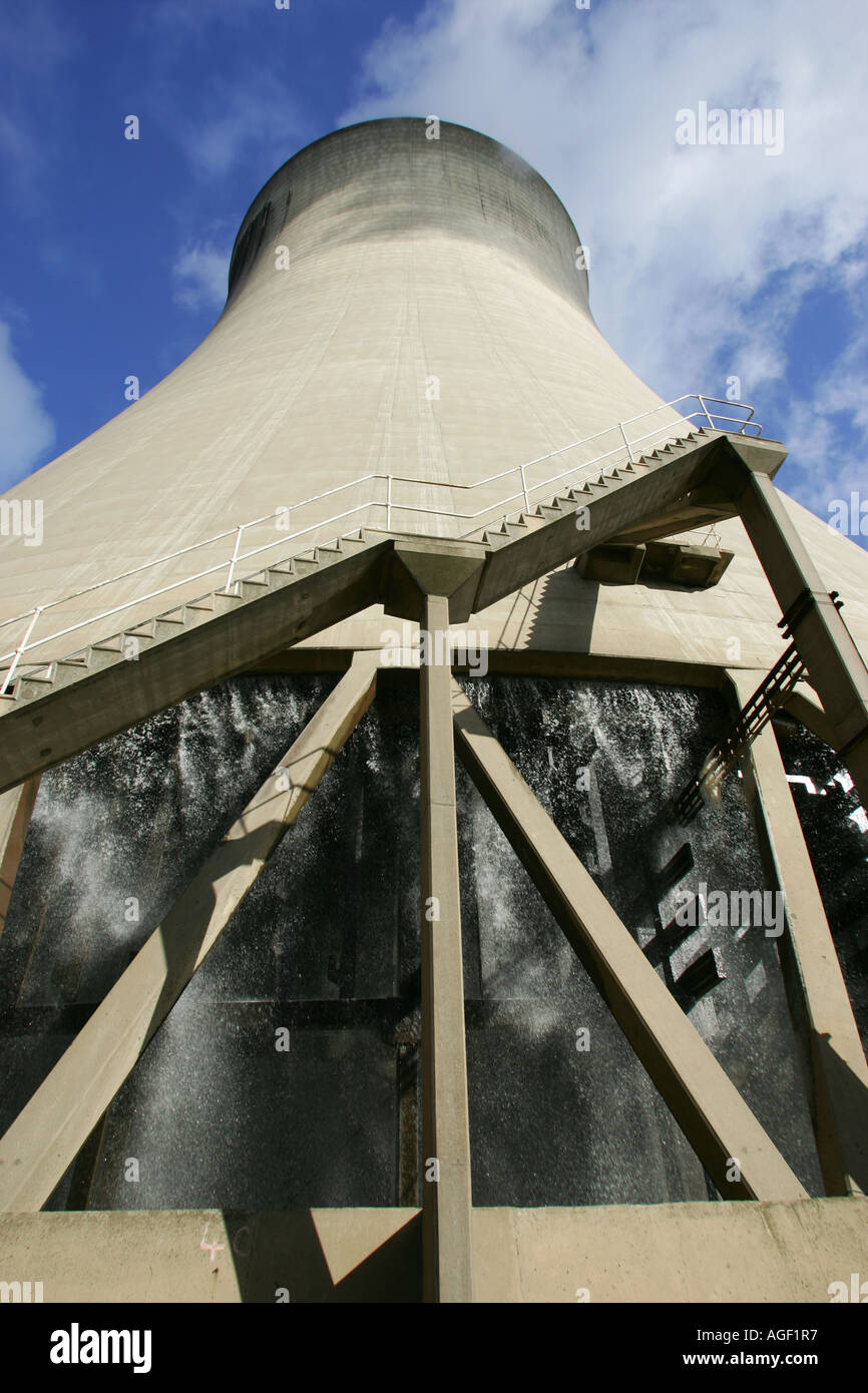 Selby Drax power station tours de refroidissement, dans le Yorkshire, Angleterre. Banque D'Images
