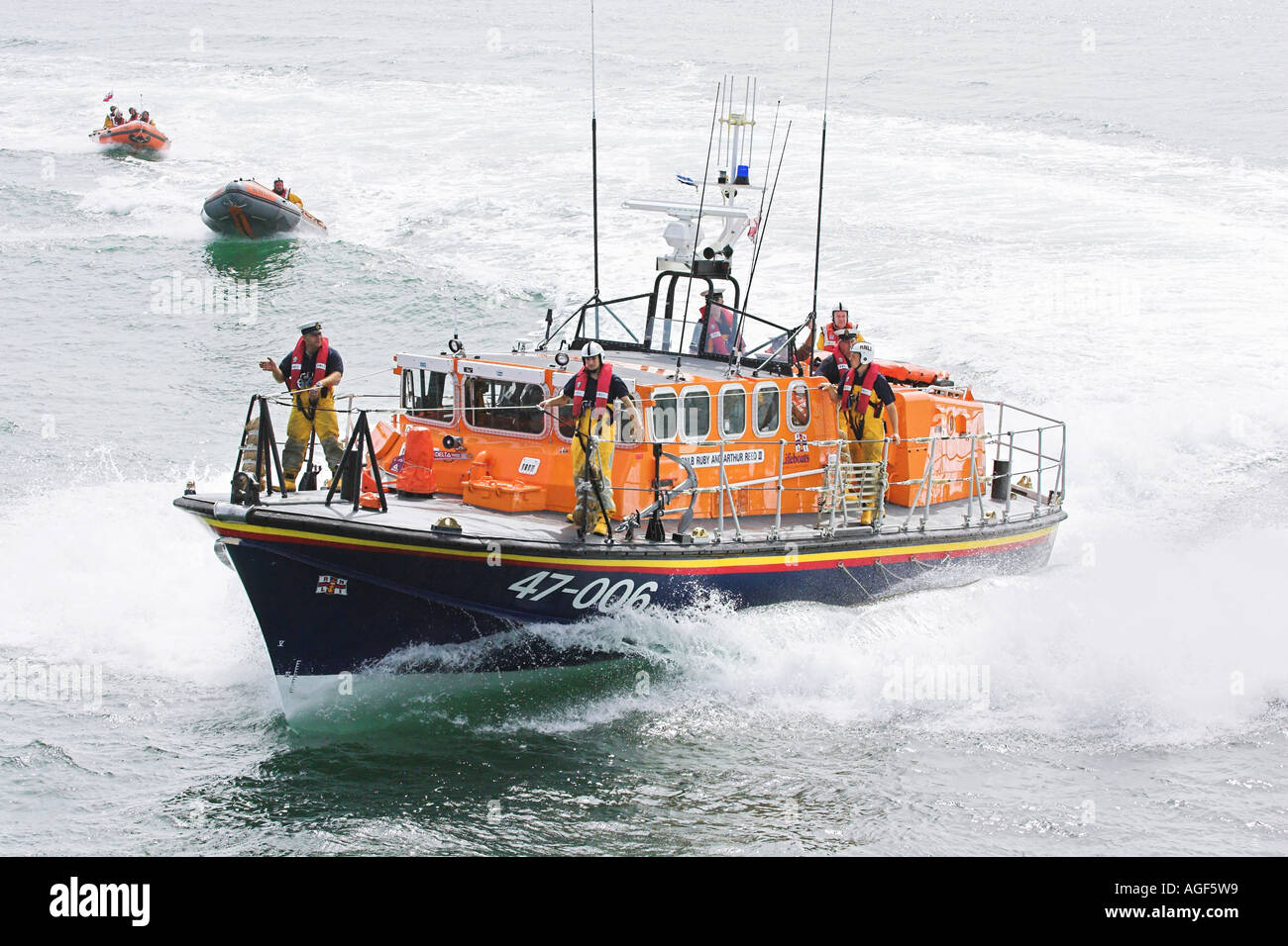 La flotte de la RNLI Cromer en action Banque D'Images