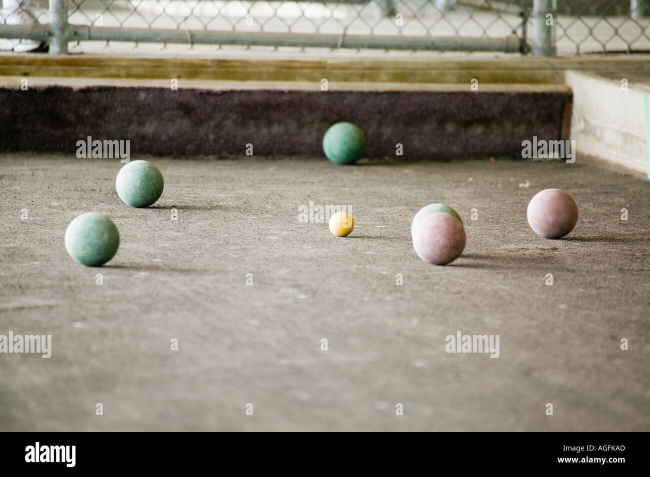 Tournoi de pétanque Rome New York Banque D'Images