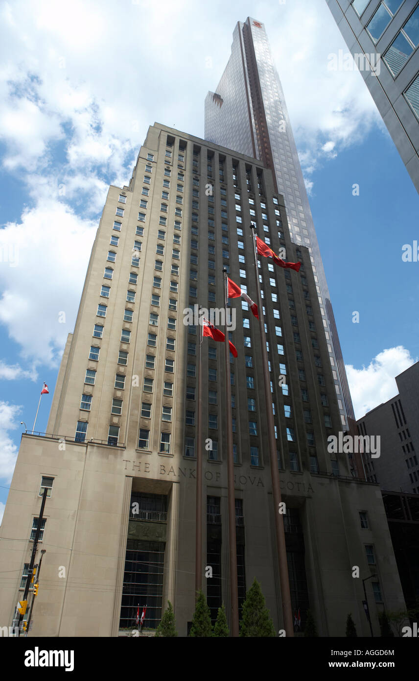 Immeubles de bureaux de la Banque de Nouvelle-Écosse, Toronto, Canada Banque D'Images Immeubles de bureaux de la Banque de Nouvelle-Écosse, Toronto, Canada Banque D'Images