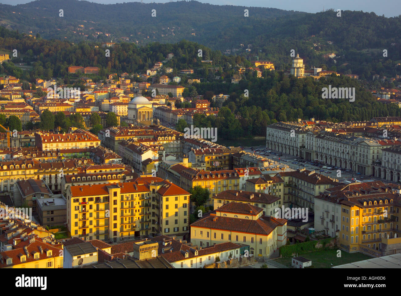 Vue sur Turin, Italie Banque D'Images