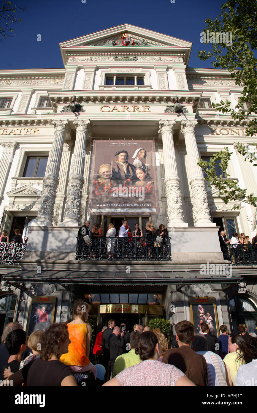 Première mondiale de la comédie musicale Rembrandt au Royal du théâtre Carré, Amsterdam, Pays-Bas Banque D'Images